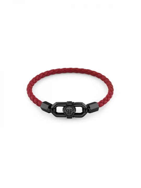 Foto van product Philipp Plein Jewellery Armband 'Plein Edge' rood / zwart