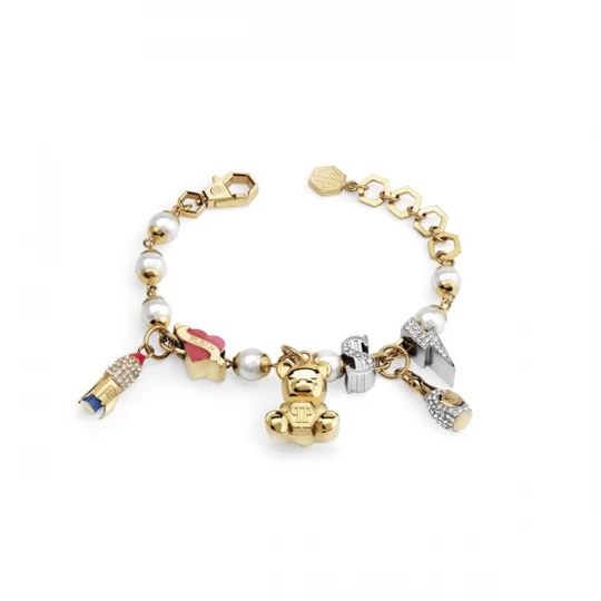 Foto van product Philipp Plein Jewellery Armband 'Valentine' goud / rood / zilver / wit