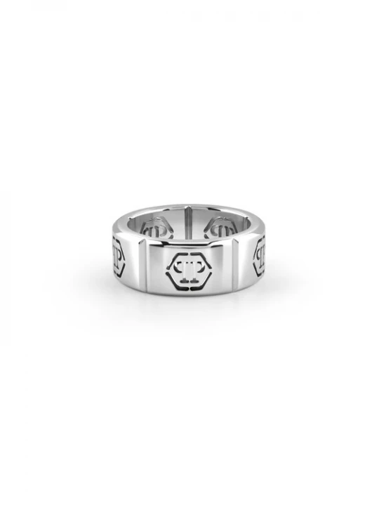 Foto van product Philipp Plein Jewellery Ring 'PLEIN TAG' zilver