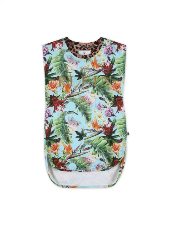 Foto van product Philipp Plein Jurk lichtblauw / goud / groen / oranje