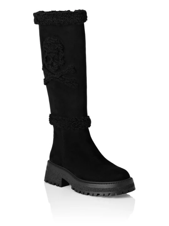 Foto van product Philipp Plein Laarzen 'Skull' zwart