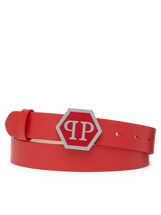Foto van product Philipp Plein Riem 'Hexagon' rood