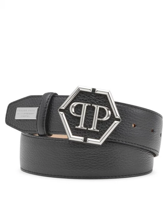 Foto van product Philipp Plein Riem zwart / zilver
