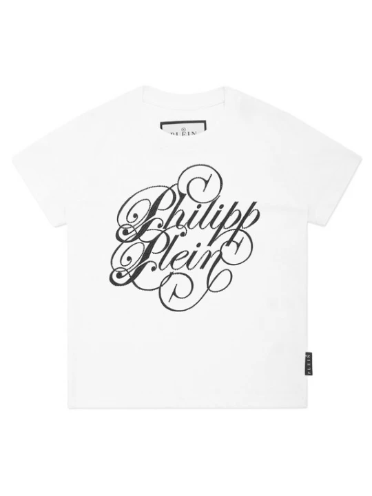 Foto van product Philipp Plein Shirt 'Coursive' zwart / wit