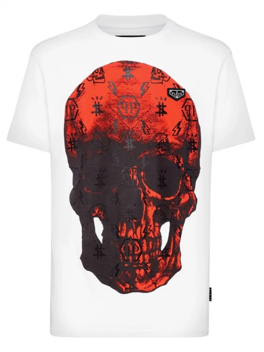 Foto van product Philipp Plein Shirt grijs / bloedrood / zwart / wit