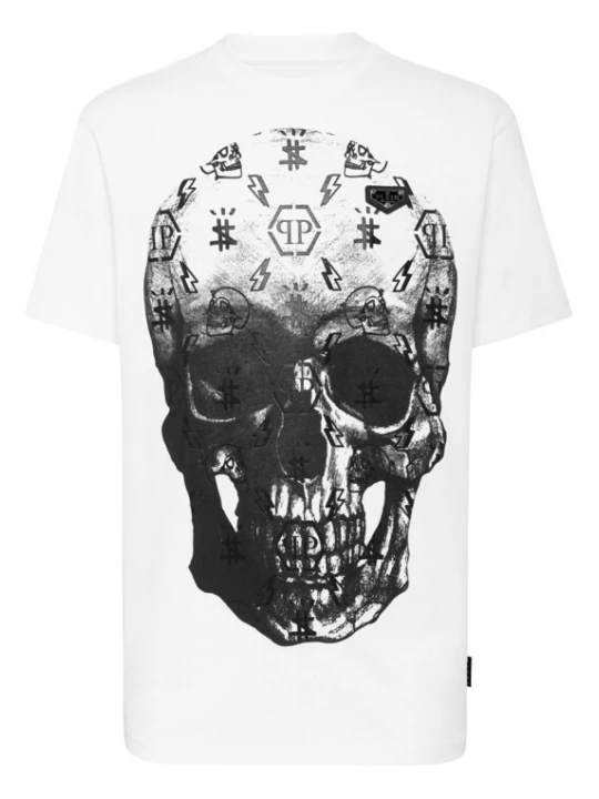Foto van product Philipp Plein Shirt grijs / wit