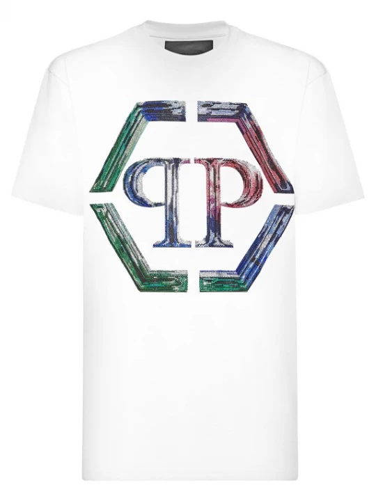Foto van product Philipp Plein Shirt 'Hexagon' zwart / wit