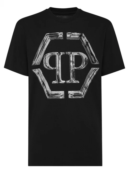 Foto van product Philipp Plein Shirt 'Hexagon' zwart / wit