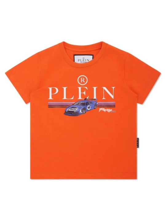 Foto van product Philipp Plein Shirt 'Racing' blauw / oranje / wit