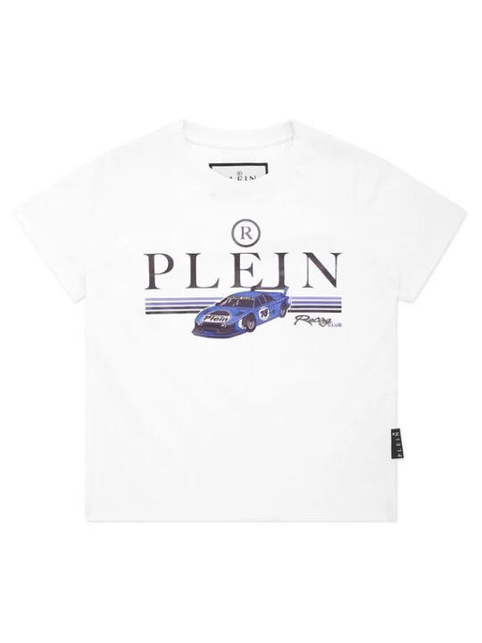 Foto van product Philipp Plein Shirt 'Racing' donkerblauw / lila / zwart / wit