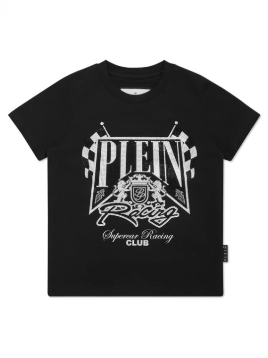 Foto van product Philipp Plein Shirt 'Racing' zwart / wit