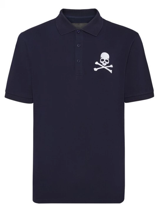 Foto van product Philipp Plein Shirt 'Skull&Bones' donkerblauw / wit