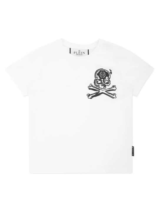 Foto van product Philipp Plein Shirt 'Skull & Bones' zwart / wit