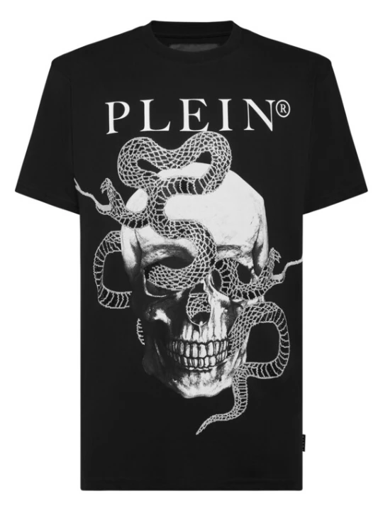 Foto van product Philipp Plein Shirt 'Snake' zwart / wit