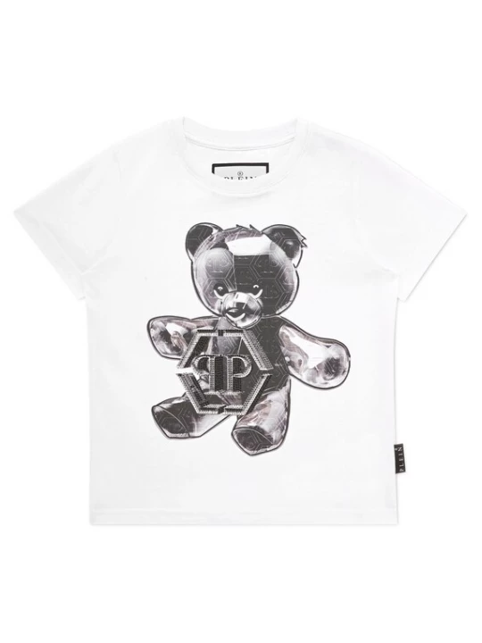 Foto van product Philipp Plein Shirt 'Teddy' taupe / zwart / wit