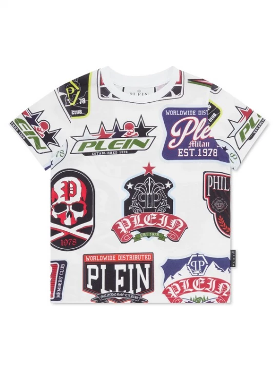 Foto van product Philipp Plein Shirt violetblauw / rood / zwart / wit