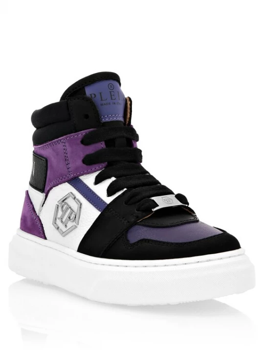 Foto van product Philipp Plein Sneakers 'Hexagon' lila / zwart / wit