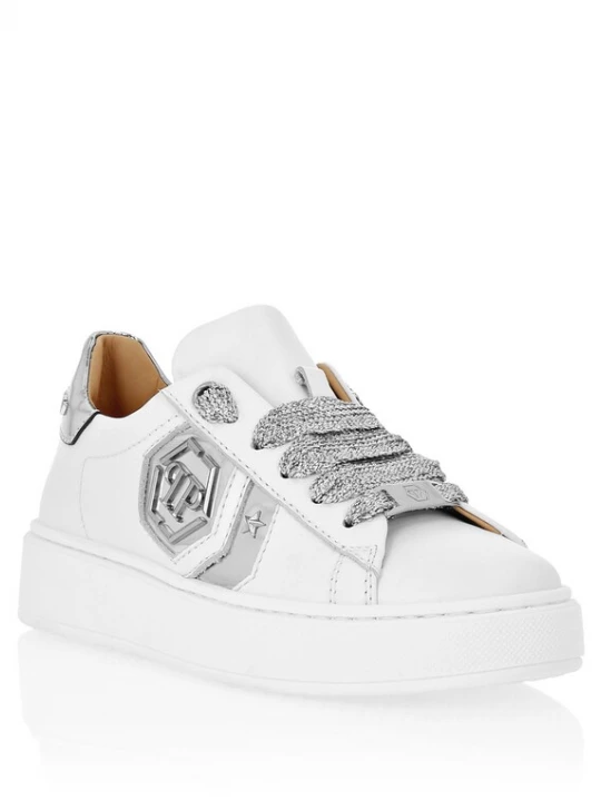 Foto van product Philipp Plein Sneakers 'Hexagon' zilver / wit