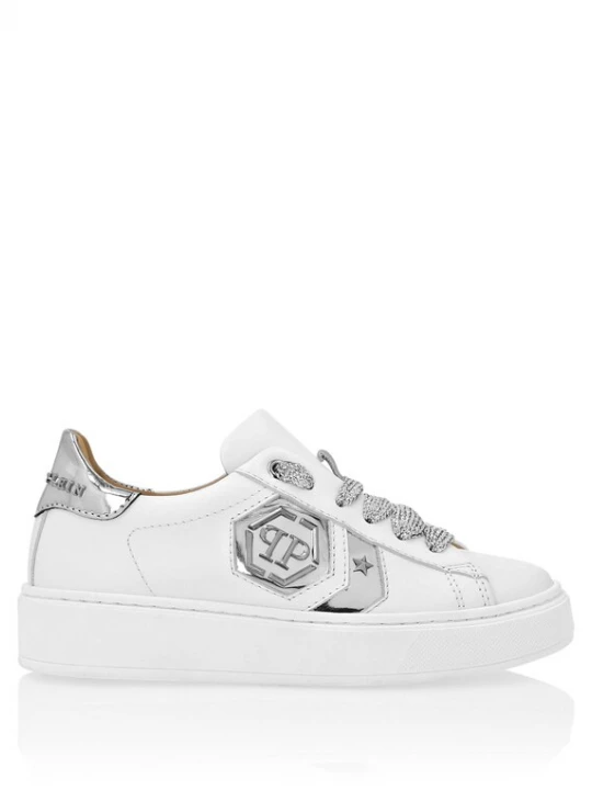 Foto van product Philipp Plein Sneakers 'Hexagon' zilvergrijs / wit