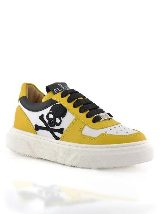 Foto van product Philipp Plein Sneakers ' Skull ' geel / zwart / wit
