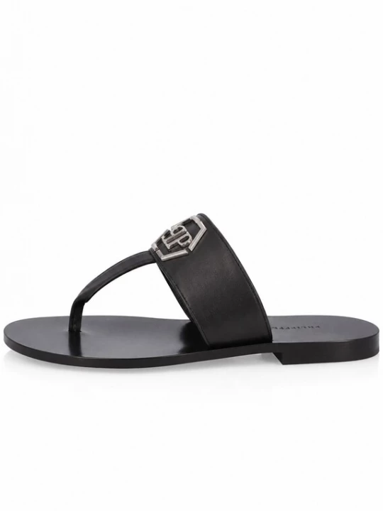 Foto van product Philipp Plein Teenslippers 'Hexagon' zwart