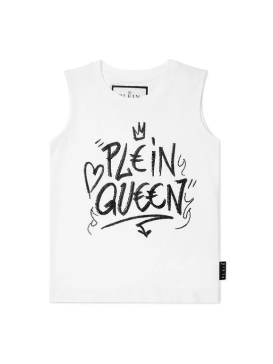 Foto van product Philipp Plein Top 'Plein Queen' zwart / wit