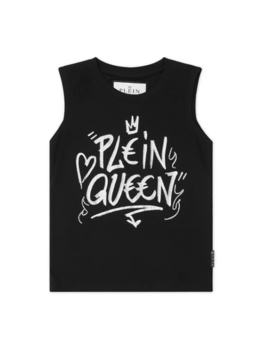 Foto van product Philipp Plein Top 'Plein Queen' zwart / wit