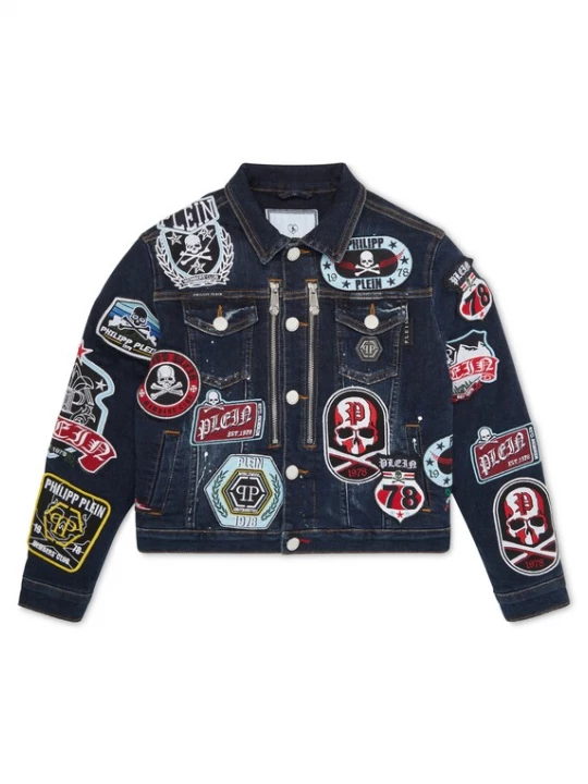 Foto van product Philipp Plein Tussenjas donkerblauw