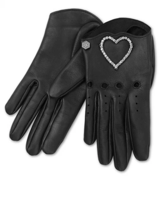 Foto van product Philipp Plein Vingerhandschoenen 'Heart' zwart