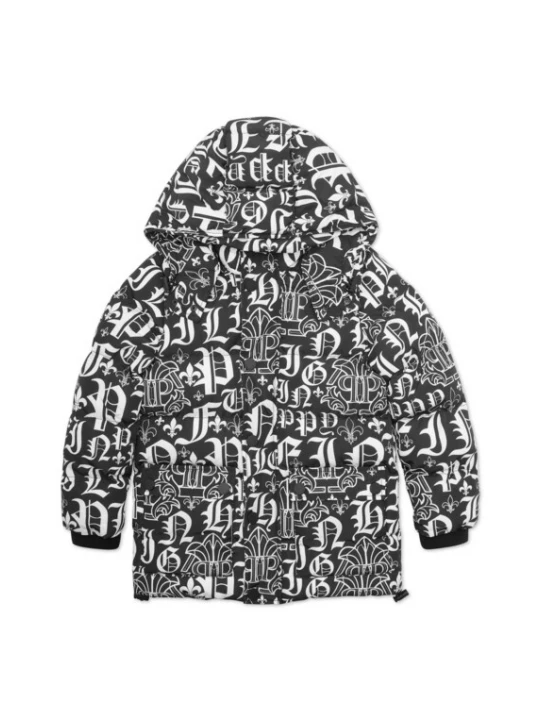 Foto van product Philipp Plein Winterjas zwart / wit