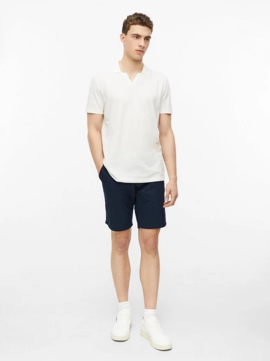 Foto van product Phoenix: Bermuda in reguliere pasvorm met ceintuur van textiel s.Oliver blauw