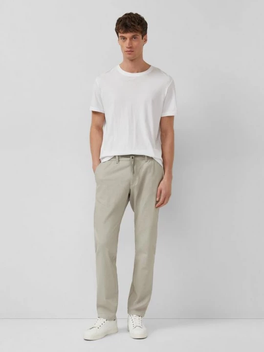 Foto van product Phoenix: chino met fijn patroon en elastische tailleband s.Oliver beżowy