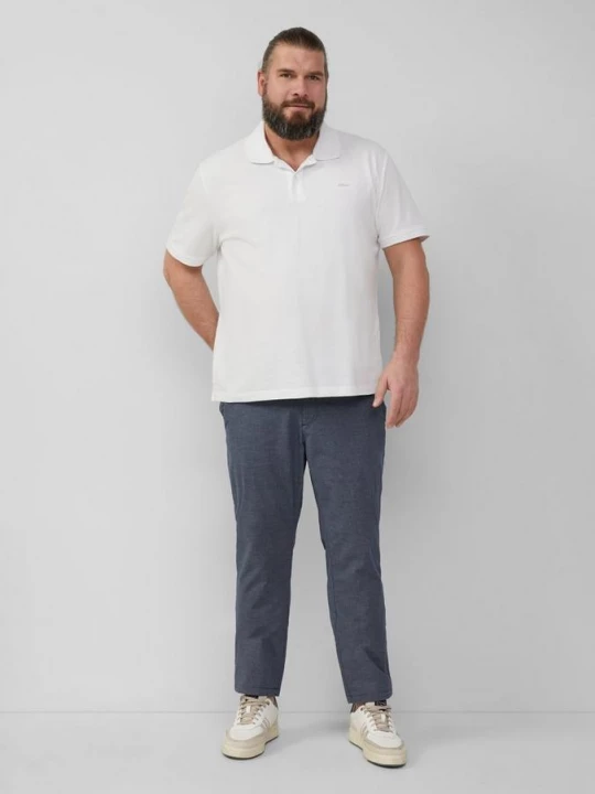 Foto van product Phoenix: gestructureerde chino met elastische band s.Oliver blauw