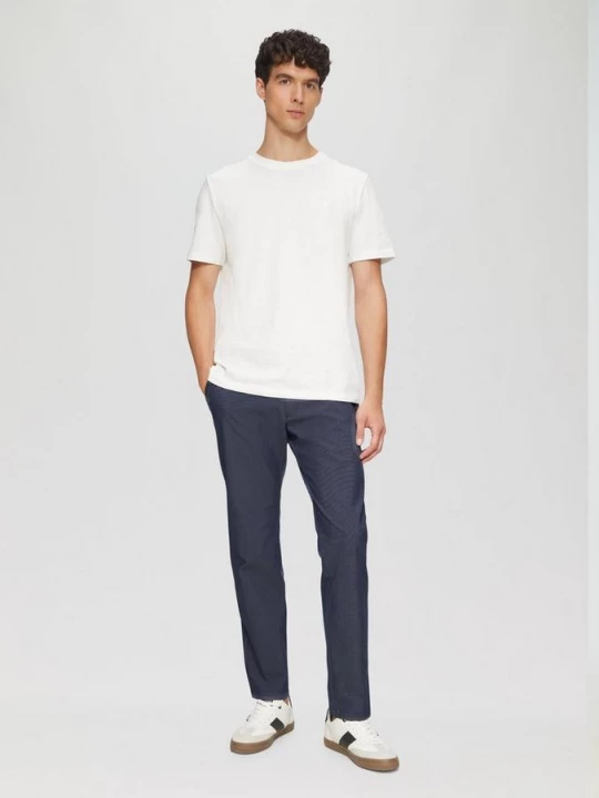 Foto van product Phoenix: gestructureerde chino met elastische band s.Oliver blauw