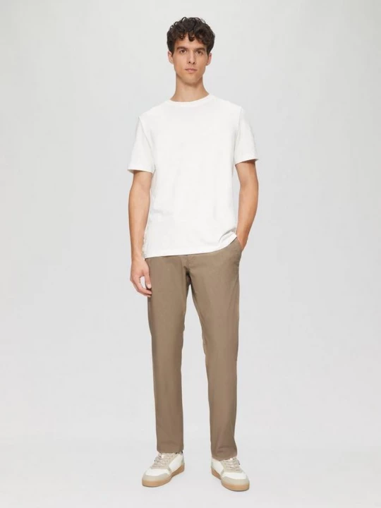 Foto van product Phoenix: gestructureerde chino met elastische band s.Oliver bruin