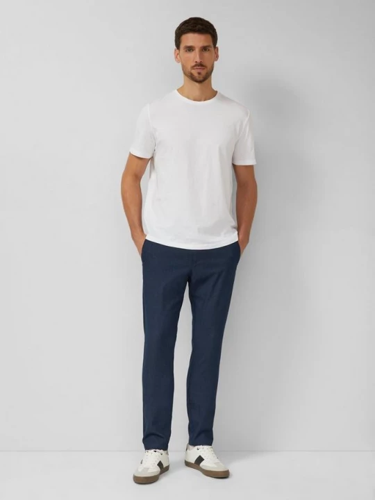 Foto van product Phoenix: Gestructureerde chino's van stretchkatoen s.Oliver blauw