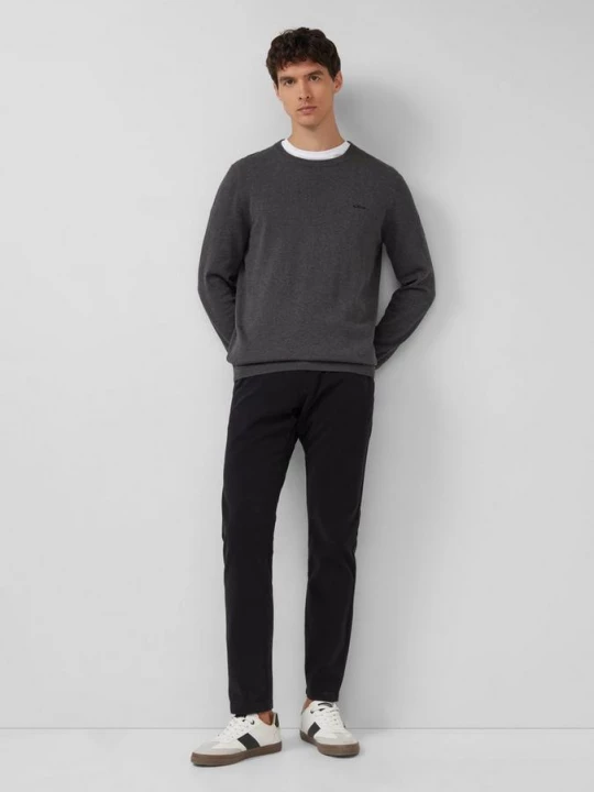 Foto van product Phoenix: getextureerde chino van stretchkatoen s.Oliver zwart