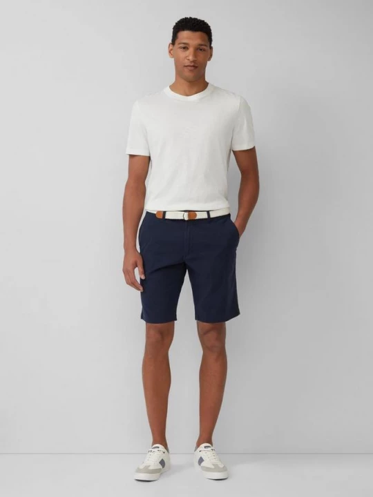 Foto van product Phoenix: katoenen short met gevlochten riem s.Oliver blauw