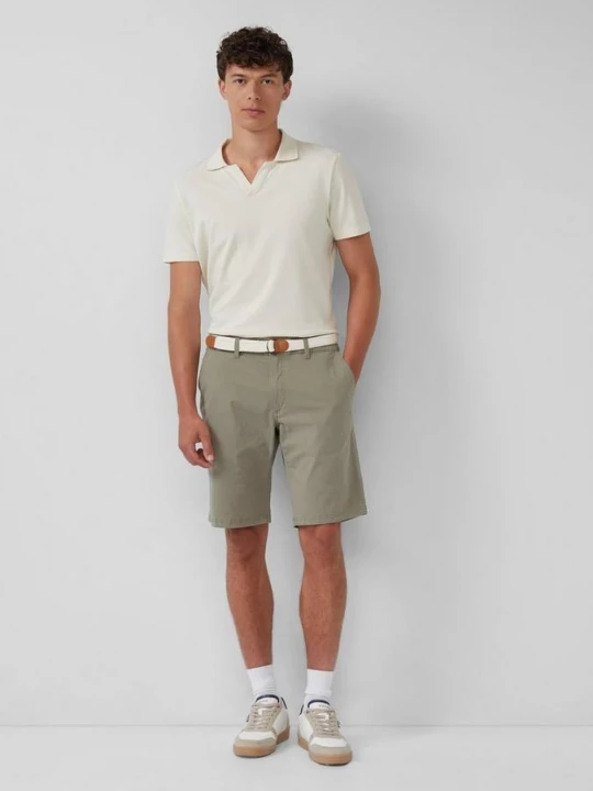 Foto van product Phoenix: katoenen short met gevlochten riem s.Oliver olijfgroen