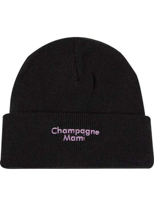 Foto van product Pica Pica Muts 'Champagne Mami' lila / zwart