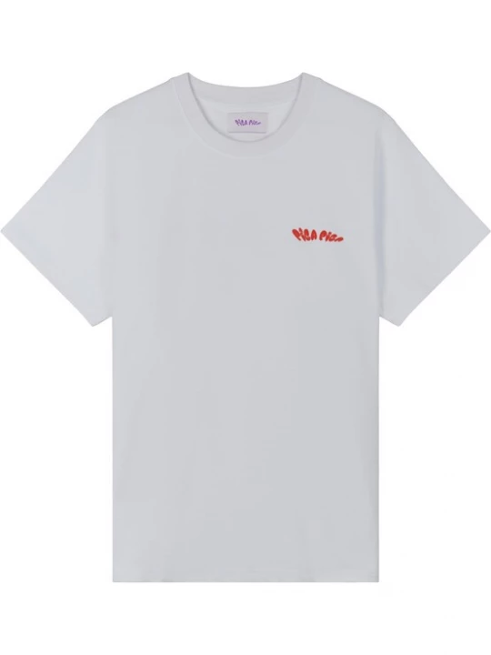 Foto van product Pica Pica Shirt 'No Sun So Shades' bloedrood / wit
