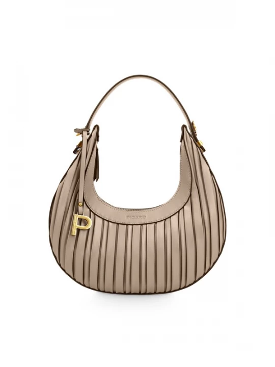 Foto van product Picard Schoudertas ' Croissant ' donkerbeige / taupe