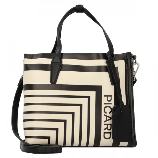 Foto van product Picard Shopper 'Brasilia' zwart / wolwit