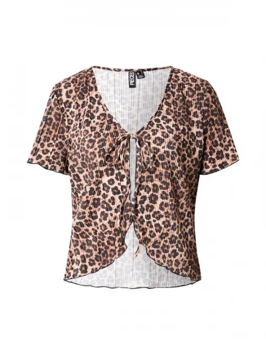 Foto van product PIECES Blouse 'PCAMBER' bruin / zwart