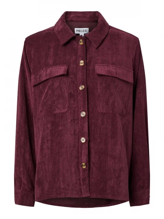 Foto van product PIECES Blouse 'PCEffi' wijnrood