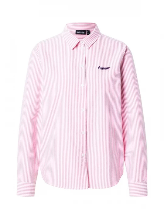 Foto van product PIECES Blouse 'PCIRENE' lichtlila / rosa / wit