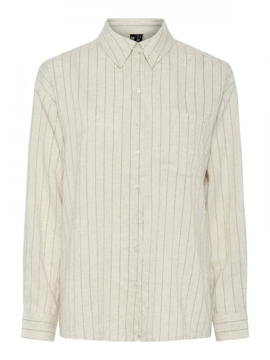 Foto van product PIECES Blouse 'PCPia' ecru / grijs