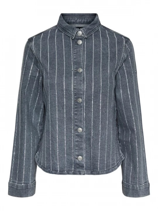 Foto van product PIECES Blouse 'Siffi' grey denim / zilver