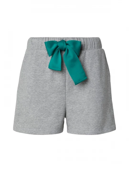 Foto van product PIECES Broek 'PCCHILLI' grijs gemêleerd / petrol