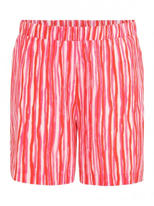 Foto van product PIECES Curve Broek 'PCKAIANA' eosine / rood / wit